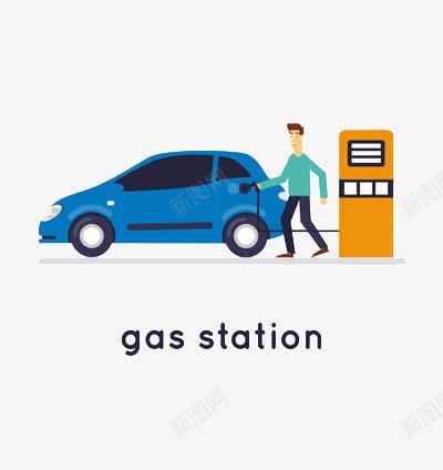 加油站png免抠素材_新图网 https://ixintu.com 加油图 加油装置 汽油 汽车 自助服务