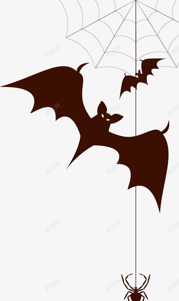 万圣节HALLOWEEN元素png免抠素材_新图网 https://ixintu.com 万圣节HALLOWEEN蜘蛛网蝙蝠