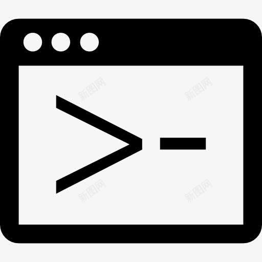 命令窗口图标png_新图网 https://ixintu.com 屏幕 窗口 窗口jpg 终端 编程指令 计算机技术