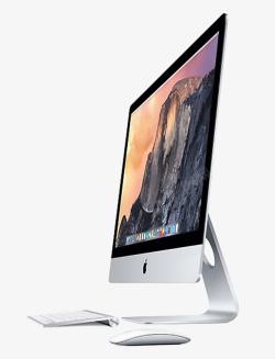 苹果电脑银色苹果iMac高清图片