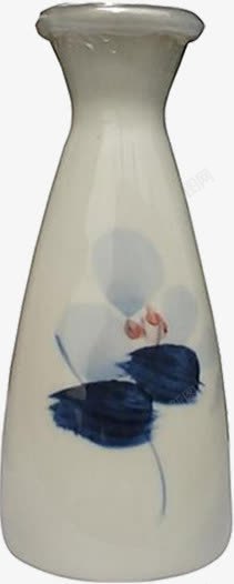 白色瓷瓶手绘白酒瓶中国风古典插画高清图片