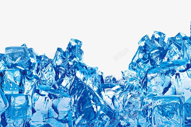 冰山png免抠素材_新图网 https://ixintu.com 冰 冰块 模型 水 结冰 蓝色