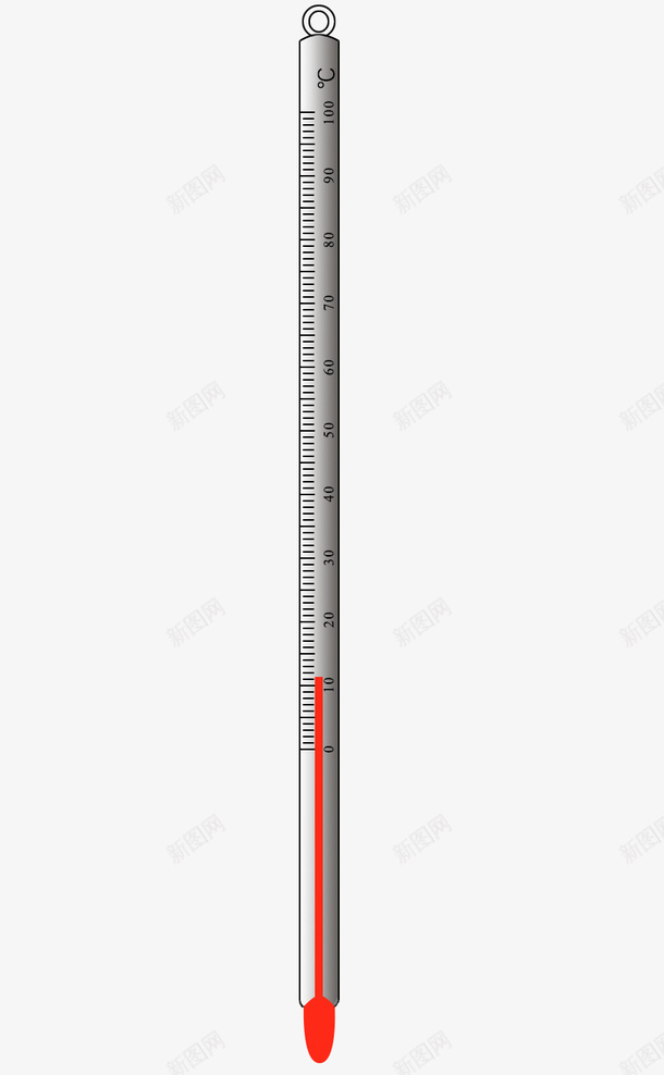 卡通温度计png免抠素材_新图网 https://ixintu.com 卡通 摄氏度 温度计 红液