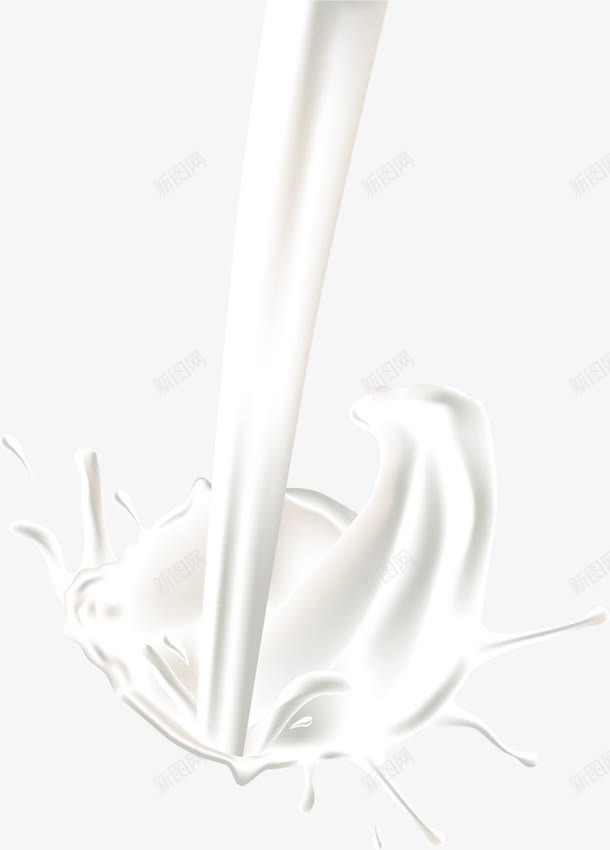 牛奶矢量图ai免抠素材_新图网 https://ixintu.com 倒下 倒牛奶 奶花 涌动 液体 牛奶 矢量素材 纯洁 飞溅 矢量图