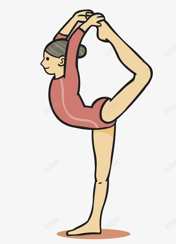 练习瑜伽的苗条女生png免抠素材_新图网 https://ixintu.com 优美 大长腿 女生 漂亮 瑜伽 舞姿 舞蹈 苗条 运动