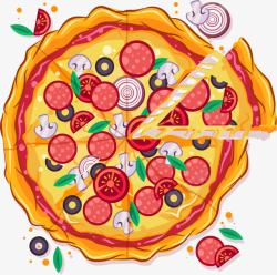 意大披萨美味芝心披萨高清图片