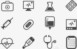 注射针矢量图诊疗器材高清图片