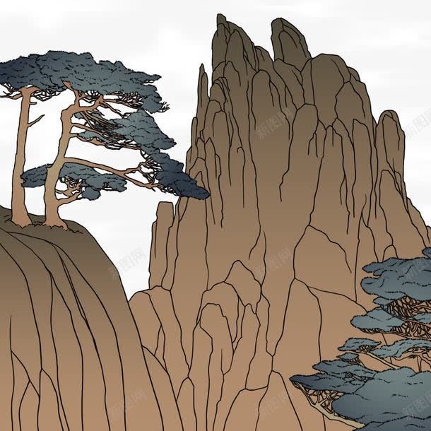 泰山风景png免抠素材_新图网 https://ixintu.com 山丘 泰山 风景