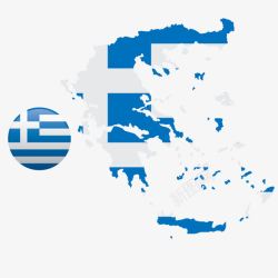希腊广告简约欧美地图希腊地理图高清图片