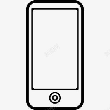 一个滑板车手机的大屏幕只是一个按钮在前面图标图标