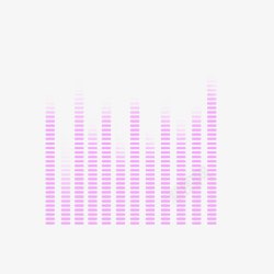 音乐频率粉色音频效果元素图标高清图片