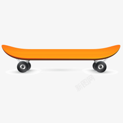 滑板刺猬插画黄色圆弧滑板元素矢量图高清图片