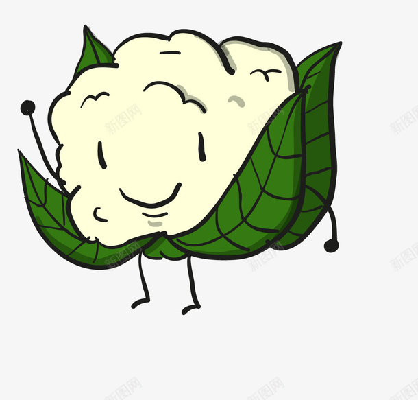 卡通手绘可爱的花菜png免抠素材_新图网 https://ixintu.com 创意 动漫动画 卡通手绘 卡通花椰菜 可爱的花菜 艺术 蔬菜与瓜果