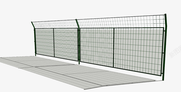 金属防护网png免抠素材_新图网 https://ixintu.com 保护 围栏 安全 材质 样式 格子 简洁 绿色 防护栏 防护网