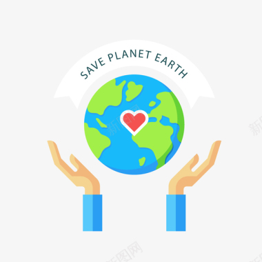 创意世界地球日环境保护宣传图标图标