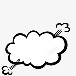 鹤立鸡群两耳的云朵图标高清图片