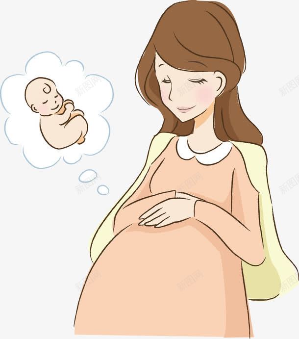 手绘孕妇母婴png免抠素材_新图网 https://ixintu.com 孕妇 手绘 母婴