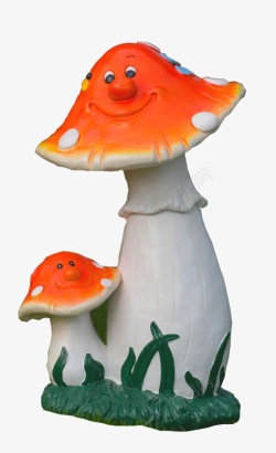 玻璃雕塑玻璃钢蘑菇雕塑高清图片
