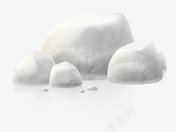 假山装饰白色石头高清图片