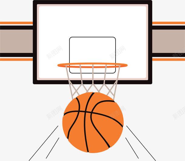 卡通手绘篮板图标png_新图网 https://ixintu.com 三大球 出汗 图标icon 球类 篮板 篮框 篮球框 篮球筐 网线