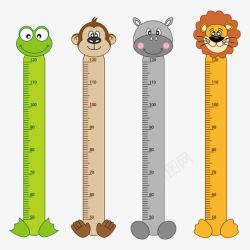 测量身高儿童身高测量尺卡通高清图片