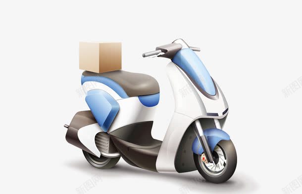 电动车png免抠素材_新图网 https://ixintu.com 快递 摩托车 电动车 电瓶车 送货