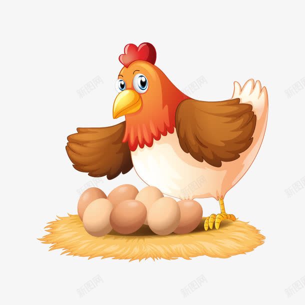 母鸡保护鸡蛋插画png免抠素材_新图网 https://ixintu.com 保护 养殖场 农场 可爱 家畜 家禽 母鸡 鸡窝 鸡简笔 鸡蛋