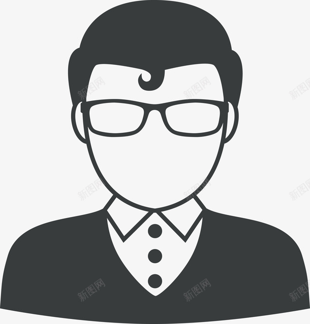 戴眼镜的时尚男人图标png_新图网 https://ixintu.com 人物 卡通人物 卡通男人 戴眼镜 手绘男人 男人 男人人物 男人头像 男人手绘 男孩