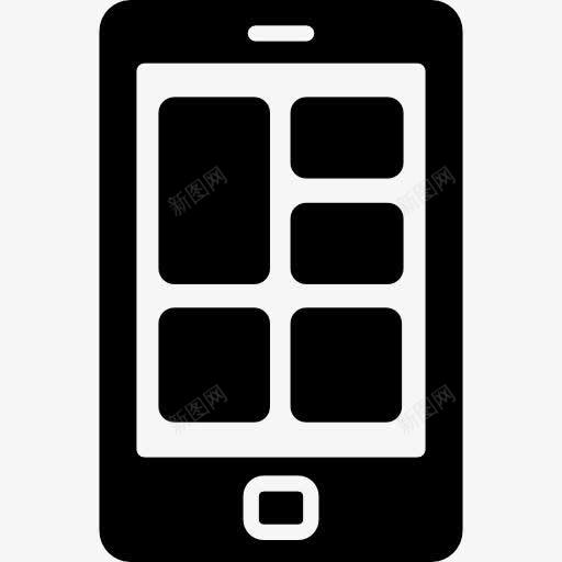 手机菜单图标png免抠素材_新图网 https://ixintu.com 手机 技术 智能手机 正方形 电话 移动电话 选择