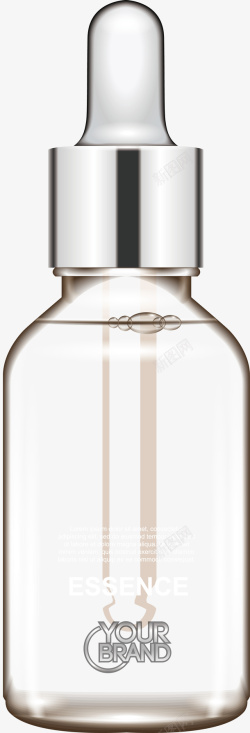 空瓶子化妆品瓶子套装素材