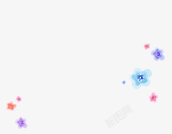 蓝色发白色的背景图片水彩梅花高清图片