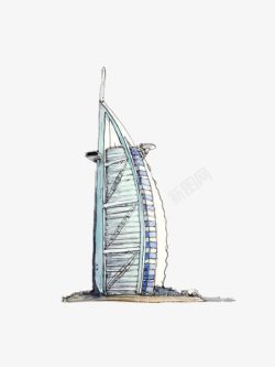 迪拜帆船酒店素材