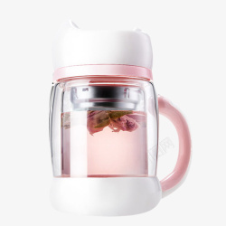 粉色水杯可爱过滤保温杯子高清图片