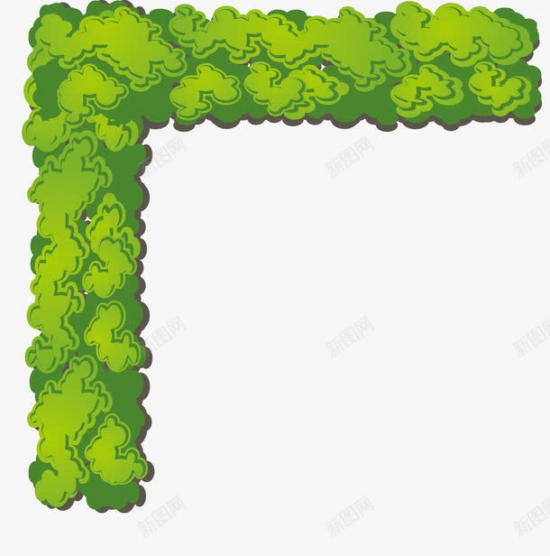 长形树木俯视图png免抠素材_新图网 https://ixintu.com 卡通 叶子 手绘 树木 简图 绿色 长形