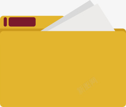 文件袋素材黄色的文件夹矢量图高清图片