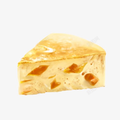 奶酪手绘画片png免抠素材_新图网 https://ixintu.com 三角形 奶制品 奶酪 手绘零食 甜食 黄色