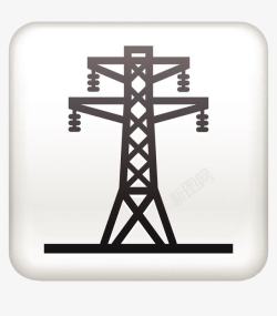 电力设备输电塔图标高清图片