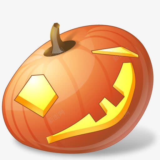 眨眼南瓜远景万圣节图标png_新图网 https://ixintu.com Wink pumpkin 南瓜 眨眼