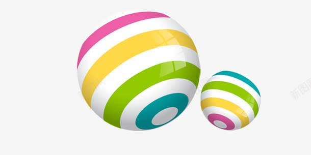 彩色小球效果元素png免抠素材_新图网 https://ixintu.com 可爱 彩色小球 效果 装饰 闪亮