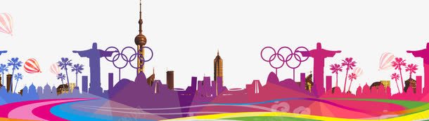 里约奥运会png免抠素材_新图网 https://ixintu.com 东方明珠 城市建筑 奥运五环 彩色 运动会 里约奥运会素材