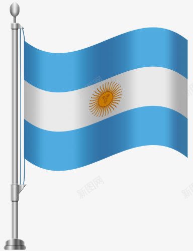 阿根廷国旗png免抠素材_新图网 https://ixintu.com 国旗 太阳 旗帜 蓝白条 阿根廷