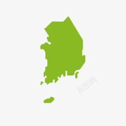 中韩国地图韩国高清图片