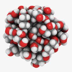 白色分子红白色甘油分子形状高清图片