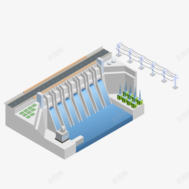 水坝俯视装饰png免抠素材_新图网 https://ixintu.com 俯视 光泽 卡通 投影 水坝 立体 纹理 纹路 装饰 质感 阴影