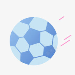 体育用品一个手绘的立体化足球图标高清图片