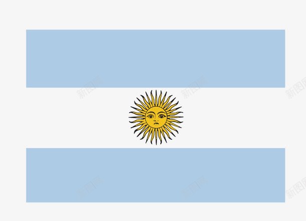 阿根廷国旗png免抠素材_新图网 https://ixintu.com 国旗 矢量国旗 矢量旗帜 阿根廷国旗