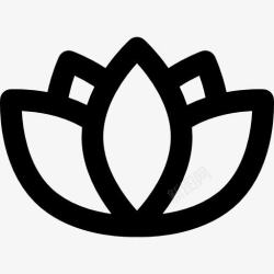 瑜伽荷花素材背景莲花图标高清图片