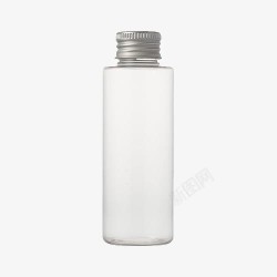 无印良品铝盖PET透明胶瓶一百素材