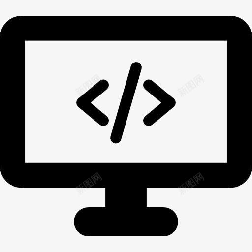 电脑编码图标png_新图网 https://ixintu.com 代码 代码语言 工具和用具 程序员 编程 语言代码
