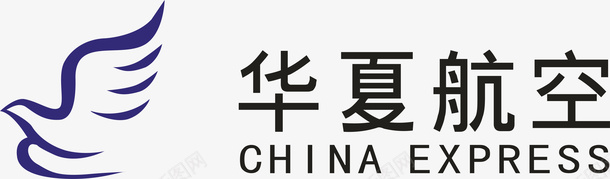 华夏航空logo矢量图图标图标
